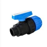 U-PVC Küresel Tek Taraf İçten Dişli Tek Taraf Kaplin Çıkışlı Tek Taraflı Vana